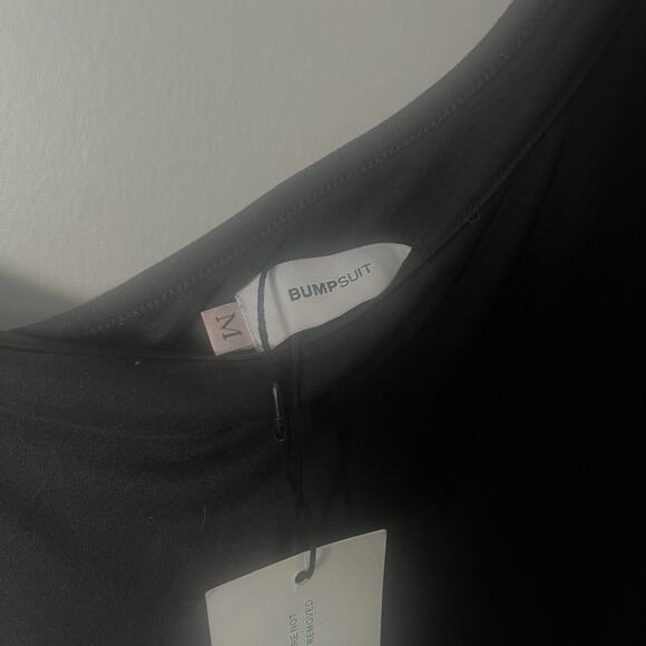 BUMPSUIT One Shoulder Maxi Dress Size Medium Black NWT Jersey Maternity Lounge - Picture 6 of 7